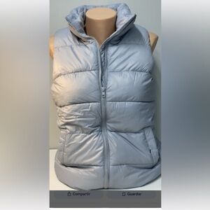 Old Navy Gray Quilted Vest